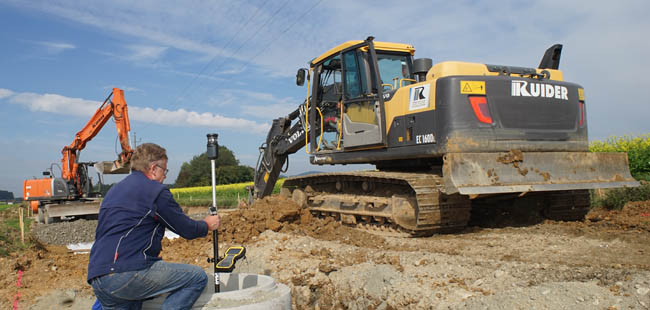  Vermessungsarbeiten auf der Baustelle